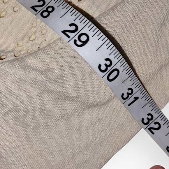 Chicos Womens‎ Sweater Sz Medium Crochet Knitted Coverup Cardigan Cottagecore - Picture 11 of 13